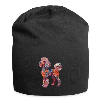 Pudel - Jersey-Beanie - Schwarz - Vorne