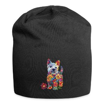 West Highland White - Jersey-Beanie - Schwarz - Vorne
