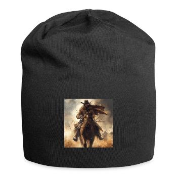 Cowboy - Jersey-Beanie - Schwarz - Vorne