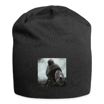 Wikinger - Jersey-Beanie - Schwarz - Vorne