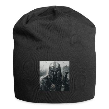 Wikinger - Jersey-Beanie - Schwarz - Vorne