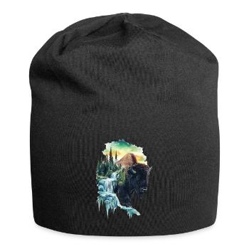 Bison - Jersey-Beanie - Schwarz - Vorne