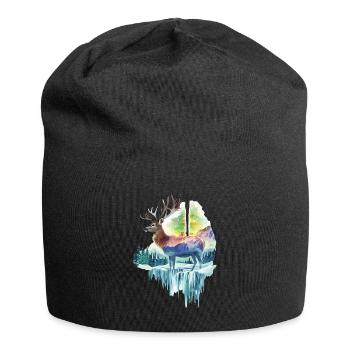 Reh - Jersey-Beanie - Schwarz - Vorne