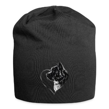 Bernhardiner - Jersey-Beanie - Schwarz - Vorne