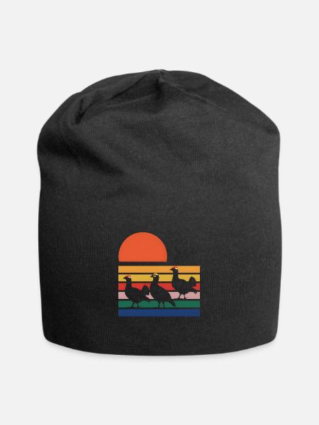Auerhahn - Jersey-Beanie - Schwarz