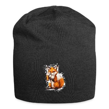 Fuchs Bier Lustig - Jersey-Beanie - Anthrazit - Vorne