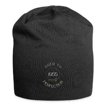 70th Birthday, aged to perfection 1955, gift - Jersey Beanie - black - Front