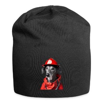 Windhund - Jersey-Beanie - Schwarz - Vorne