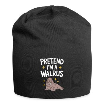 Walross - Jersey-Beanie - Schwarz - Vorne