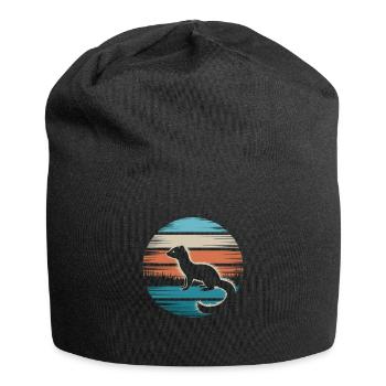 Wiesel - Jersey-Beanie - Schwarz - Vorne