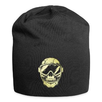 Ski Ski Goggles Skull - Jersey Beanie - black - Front