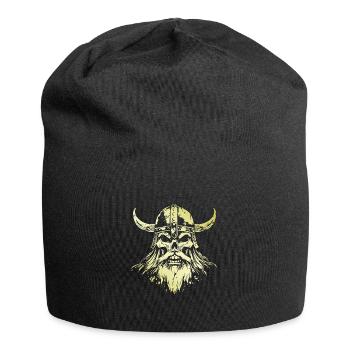 Wikinger Skull - Jersey-Beanie - Schwarz - Vorne