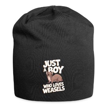 Wiesel - Jersey-Beanie - Schwarz - Vorne