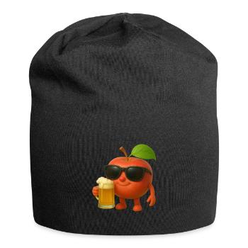 Apfelbier - Jersey-Beanie - Schwarz - Vorne
