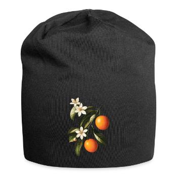 Orange - Jersey-Beanie - Schwarz - Vorne