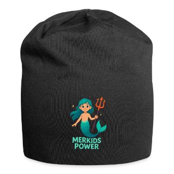 Merkids Power Mädchen - Jersey-Beanie - Schwarz - Vorne