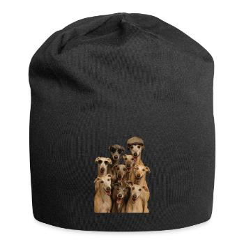 Windhund - Jersey-Beanie - Schwarz - Vorne