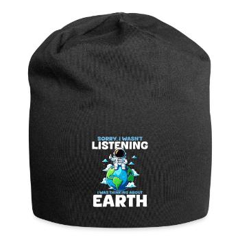 Planète Terre - Bonnet en jersey - noir - Devant