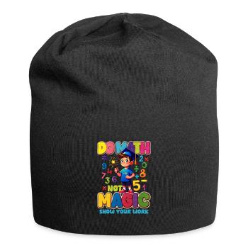 Mathe - Jersey-Beanie - Schwarz - Vorne
