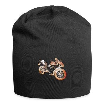 Feu de moto - Bonnet en jersey - noir - Devant