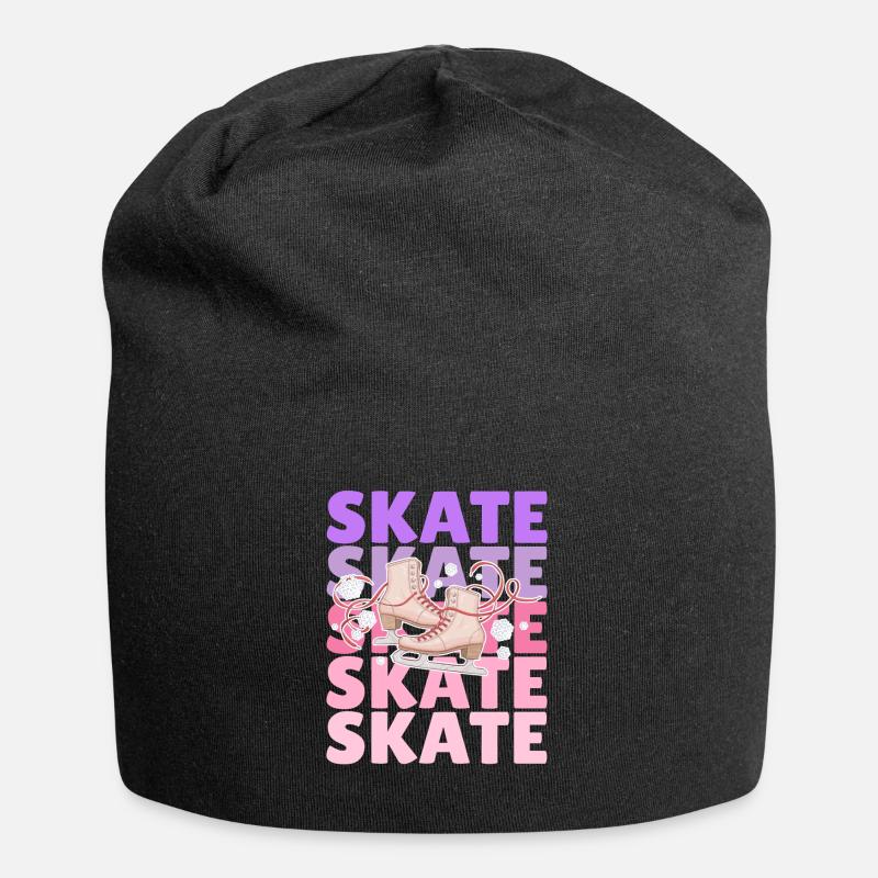 Eiskunstlauf - Skate - Jersey-Beanie - Schwarz