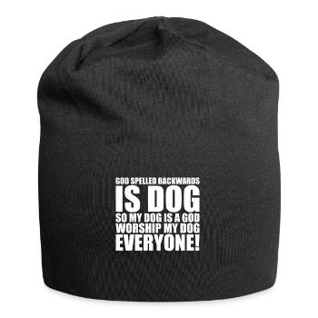 Christus Christliche Gott Theologie Hund - Jersey-Beanie - Schwarz - Vorne