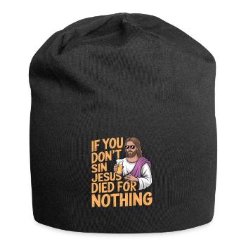 Christ Reformed Christian God Theology - Jersey Beanie - black - Front