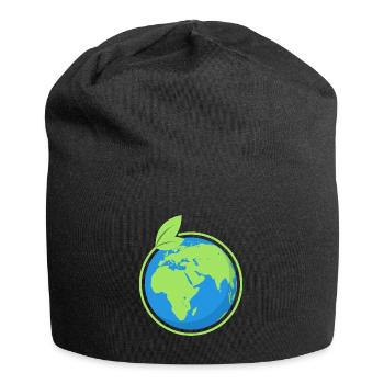 Gift for environmentalists student demo Earth - Jersey Beanie - black - Front