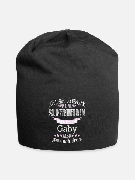 gaby - Jersey-Beanie - Schwarz