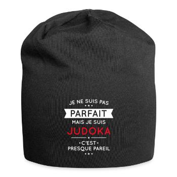 Je ne suis pas parfait mais je suis judoka - Bonnet en jersey - noir - Devant