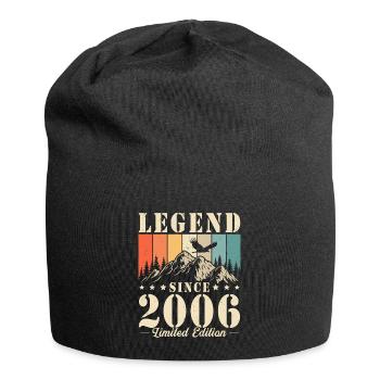 Légende depuis 2006 Vintage cadeau d’anniversaire - Bonnet en jersey - noir - Devant
