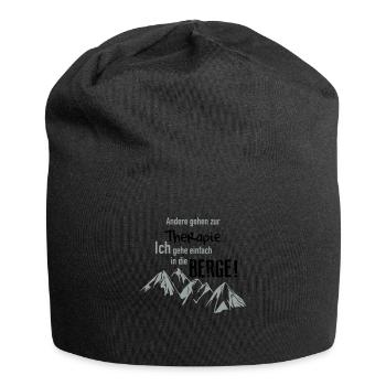 Therapie Berge - Jersey-Beanie - Schwarz - Vorne