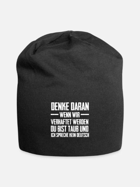 Bester Freund - Jersey-Beanie - Schwarz