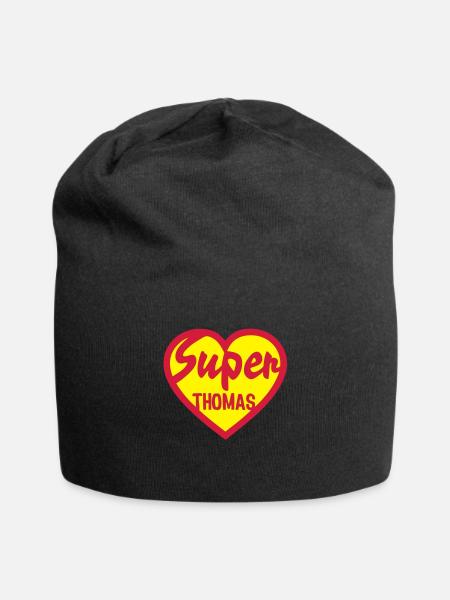 thomas Super Herz Liebe Herz - Jersey-Beanie - Schwarz