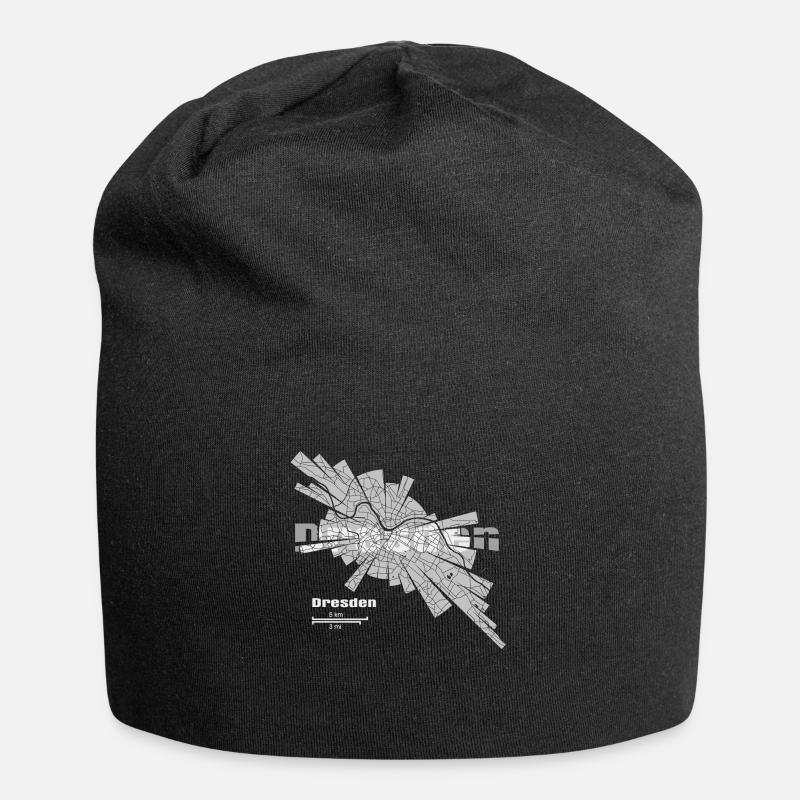 Dresden plan - Bonnet en jersey - noir