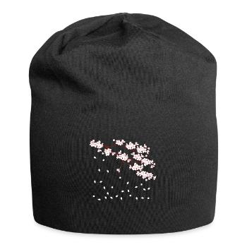 Sakura - Jersey-Beanie - Schwarz - Vorne