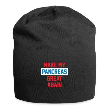 MEINE BAUCHSPEICHELDRÜSE WIEDER GROßARTIG MACHEN - Jersey-Beanie - Schwarz - Vorne