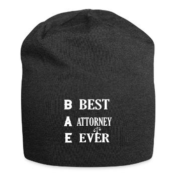 BAE Best Attorney Ever Lawyer Advocate - Jersey-Beanie - Anthrazit - Vorne