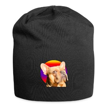Freddie the Frenchie - Jersey Beanie - black - Front