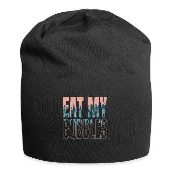 grand chat errant chat bday drôle - Bonnet en jersey - noir - Devant