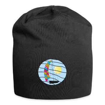 On the way to the distance. - Jersey Beanie - black - Front