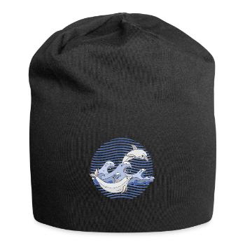 Delphine - Jersey-Beanie - Schwarz - Vorne