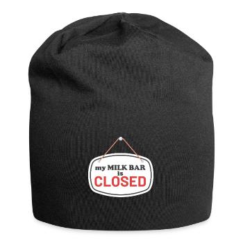 Milk Bar closed - Jersey-Beanie - Schwarz - Vorne