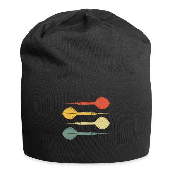 Fléchettes Dart vintage rétro - Bonnet en jersey - noir - Devant