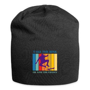 Take the risk or lose the chance - Jersey Beanie - black - Front