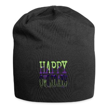 fun funny gym bodybuilder fairy tail funny quote - Jersey-Beanie - Schwarz - Vorne