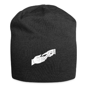 Stone scissors bag - Jersey Beanie - charcoal grey - Front