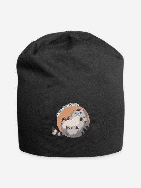 Body Pawsitivity Cat orange - Jersey-Beanie - Schwarz