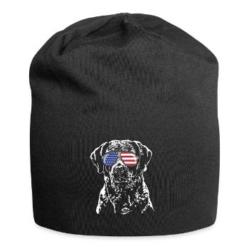 CHESAPEAKE BAY RETRIEVER America Flag Goggles Dog - Jersey Beanie - black - Front