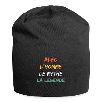 alec 'homme le mythe la légende - Bonnet en jersey - noir - Devant